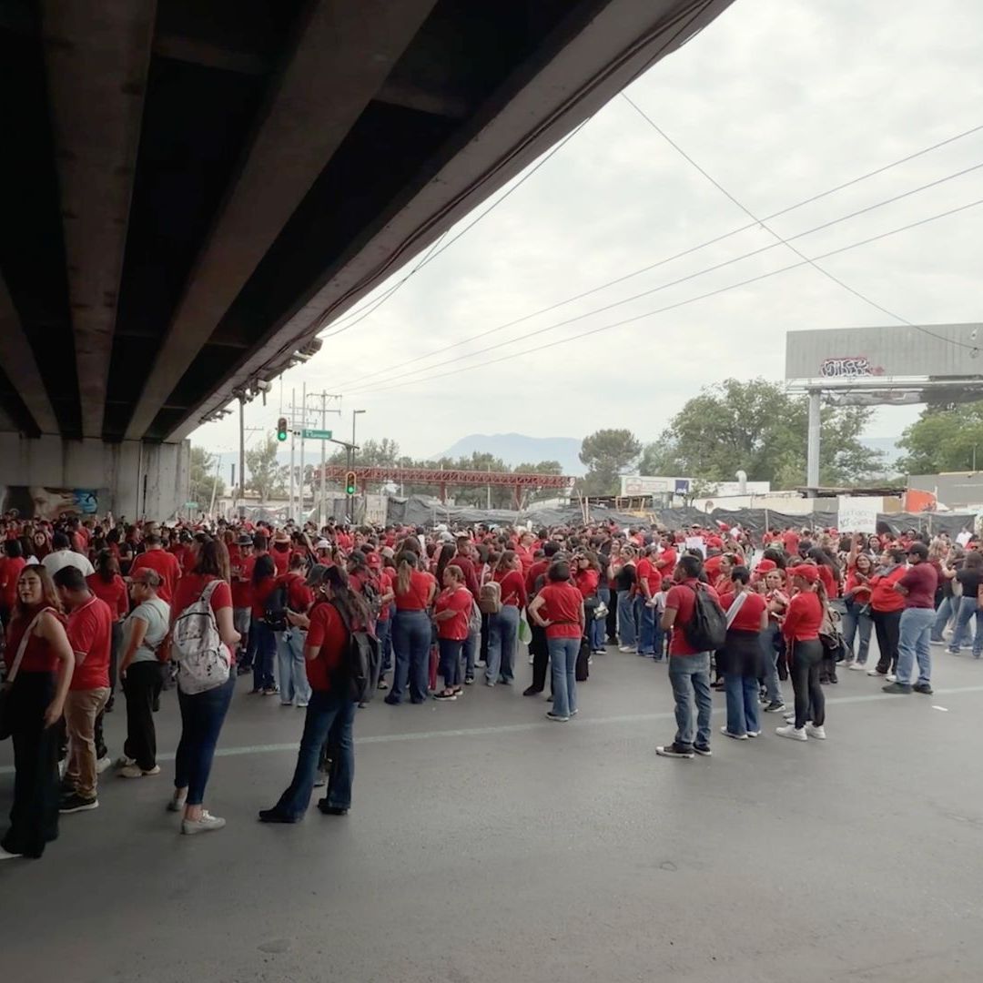 Paro Nacional: Maestros Bloquean Bulevar Venustiano Carranza en Saltillo
